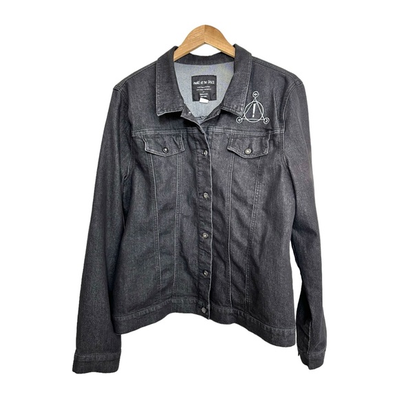 Hot Topic Panic at the Disco Denim Jacket Button Front & Cuffs & Waist Size 2XL - Picture 8 of 16